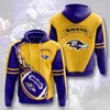 New Fashion America Hot Sale USA Football Team Sports Hoodies 3D Print Customize Polyester Man Sports Sweatshirts Team Hoodies