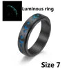 316L Titanium Steel Fidget Anxiety Ring Fashion Luminous Moon Star Design High Polished Rotatable Stacking Stainless Steel