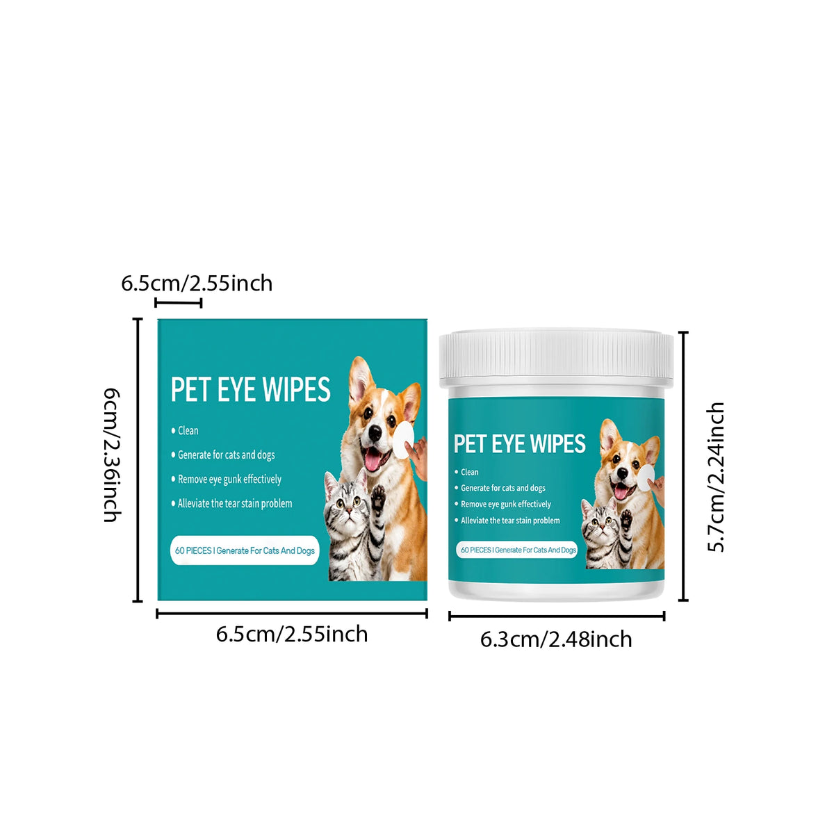 New Pet Eye Cleansing Wipes To Remove Tear Marks Cleaning Wet Tissues Dogs And Cats Removing Tear Marks Pet Cleaning Products