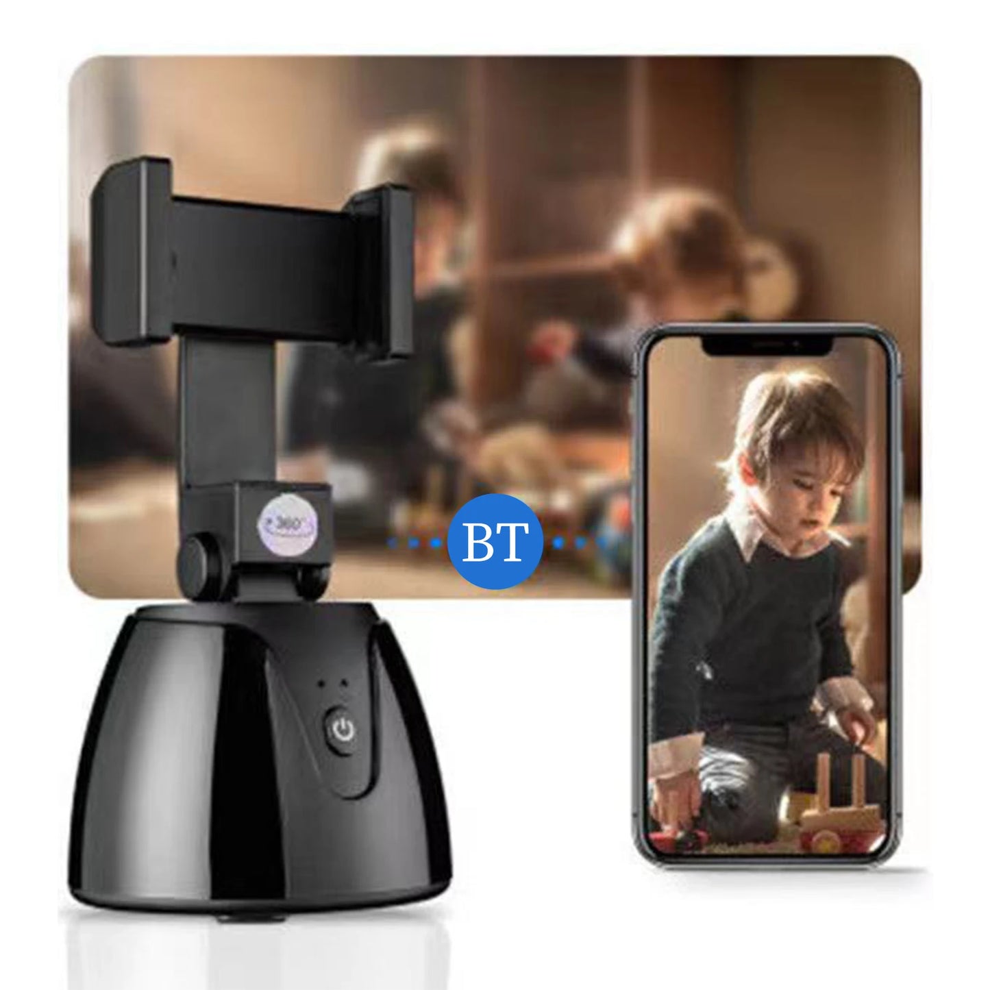 360° Object Tracking Holder Selfie Stick 360° Rotation Auto Face Object Tracking Release Your Hands Wireless BT Connection