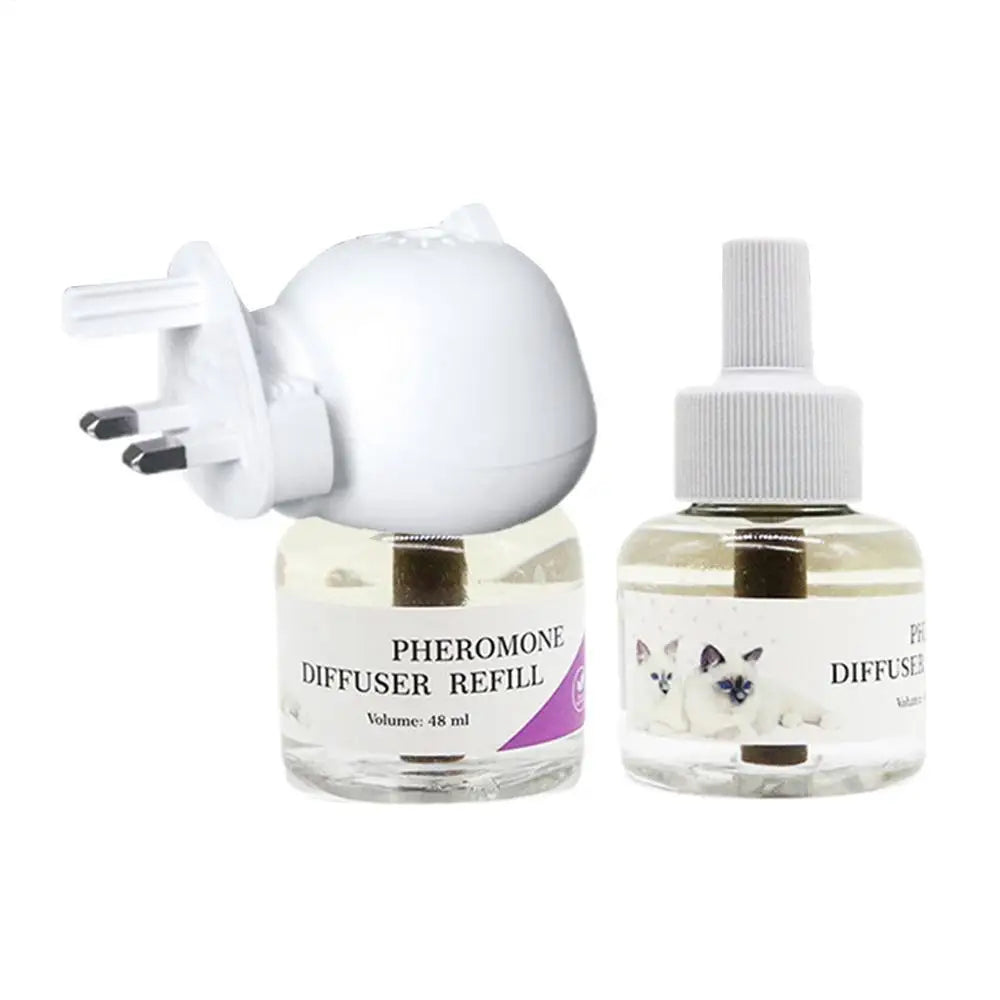 Pet Pheromone Diffuser To Calm Cats Calming Pheromone Diffuser For Calm Relaxing Home Indoor Cat Calming Aid Supplies US/EU/UK