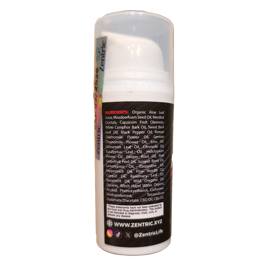 Max Relief Recovery Gel Travel 945mg CBD 225 CBG 1oz