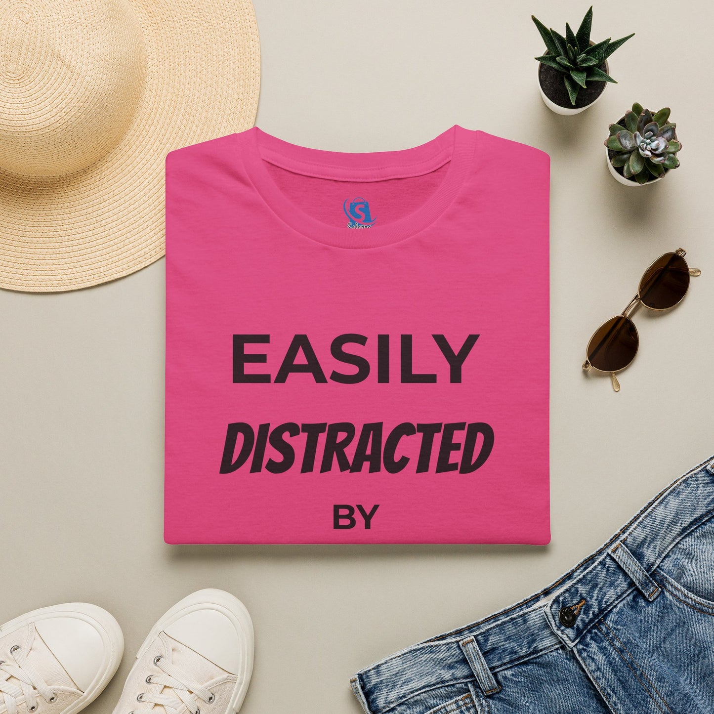 Easily Distracted by Dogs T-Shirt — Funny Dog Lover Tee