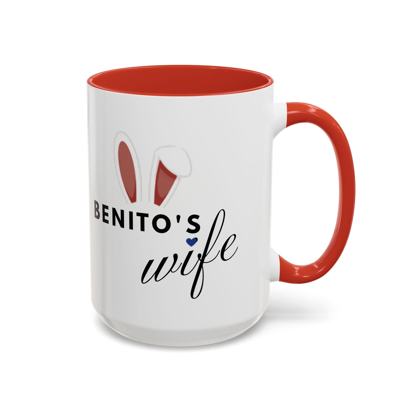 Coffee Mug - "Benito's Wife" Bunny Accent Mug (11/15oz)