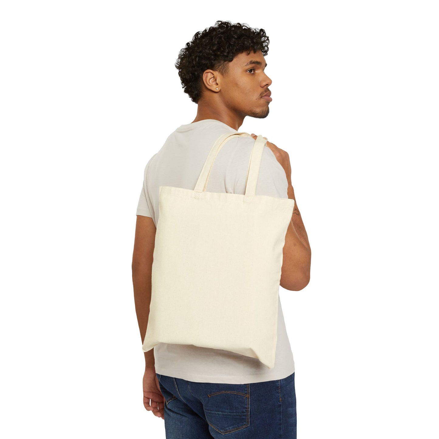 Copy of Tote Bag — "Benito's Girlfriend" Minimal Portrait Cotton Canvas Tote