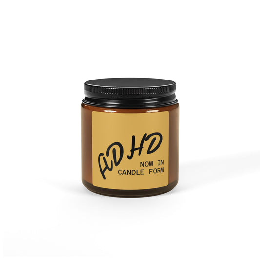Progress Over Perfection Soy Candle — Amber Jar Scented Candle