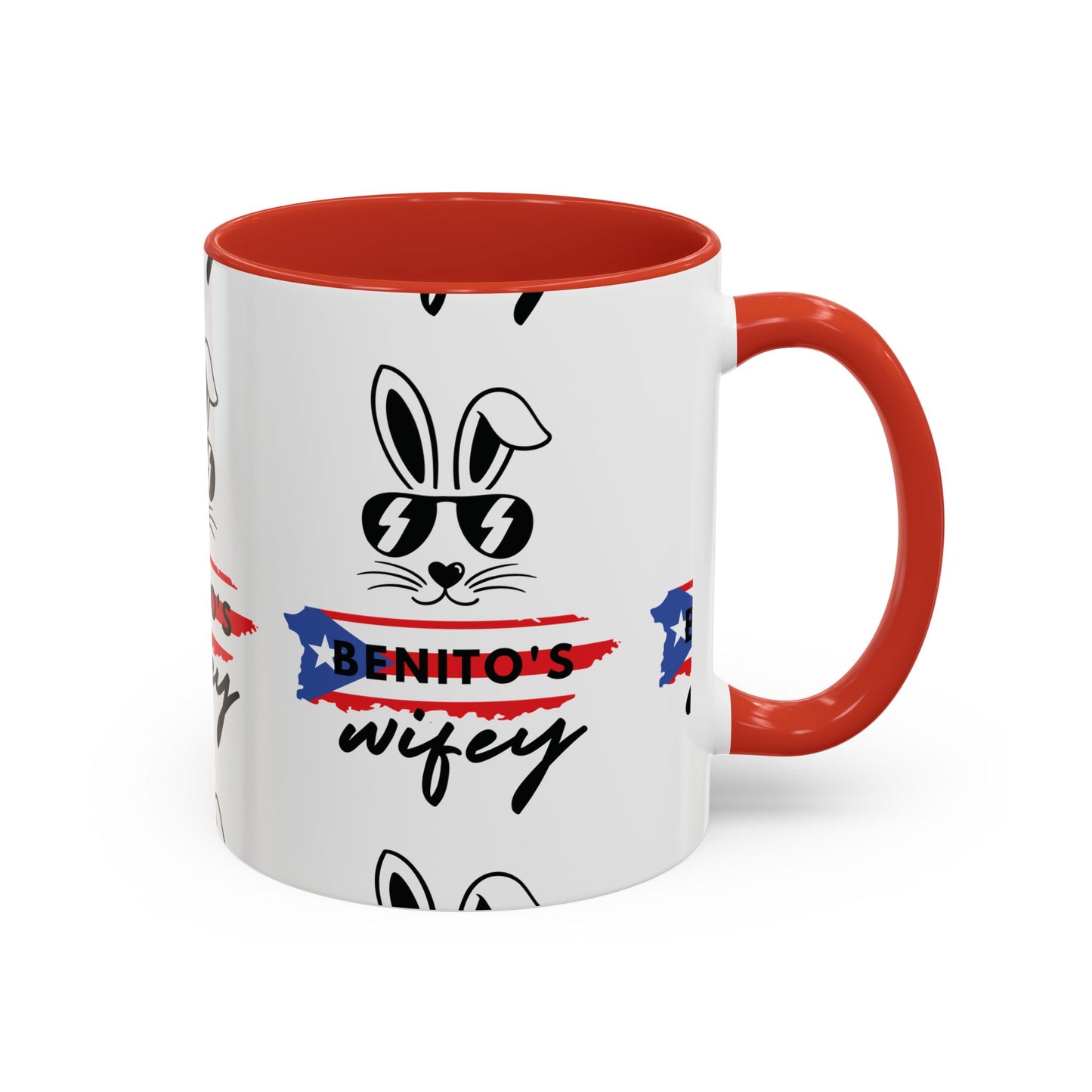 Coffee Mug - "Benito's Wife" Bunny Accent Mug (11/15oz)