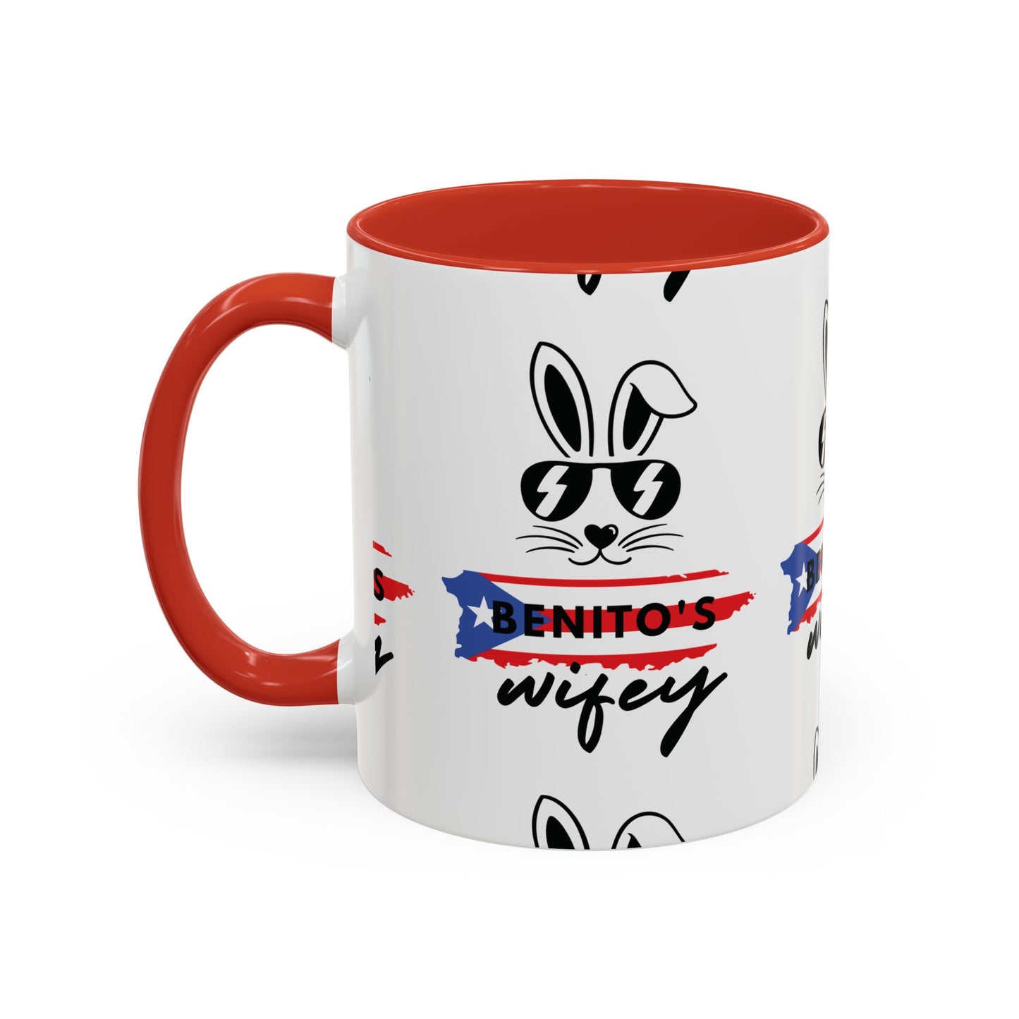 Coffee Mug - "Benito's Wife" Bunny Accent Mug (11/15oz)