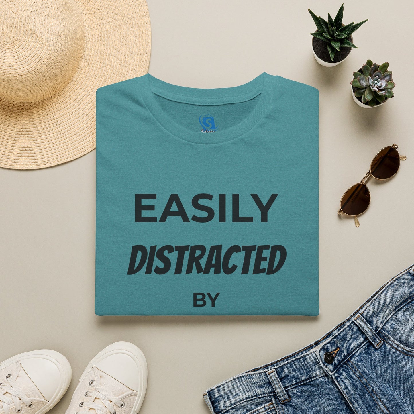 Easily Distracted by Dogs T-Shirt — Funny Dog Lover Tee