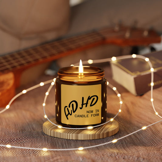 Progress Over Perfection Soy Candle — Amber Jar Scented Candle