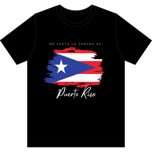 Puerto Rico Flag T-Shirt — "Me gusta la chocha de Puerto Rico" Pride Tee