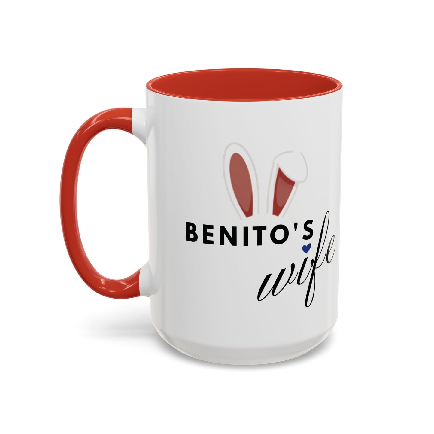 Coffee Mug - "Benito's Wife" Bunny Accent Mug (11/15oz)