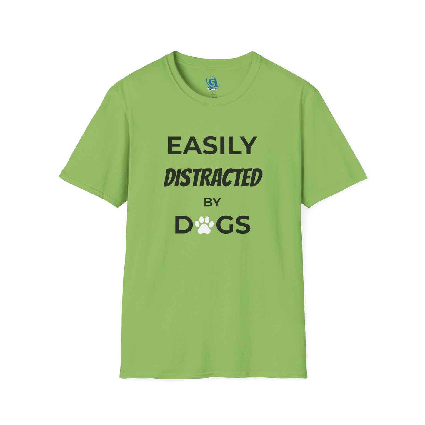 Easily Distracted by Dogs T-Shirt — Funny Dog Lover Tee