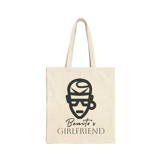 Copy of Tote Bag — "Benito's Girlfriend" Minimal Portrait Cotton Canvas Tote