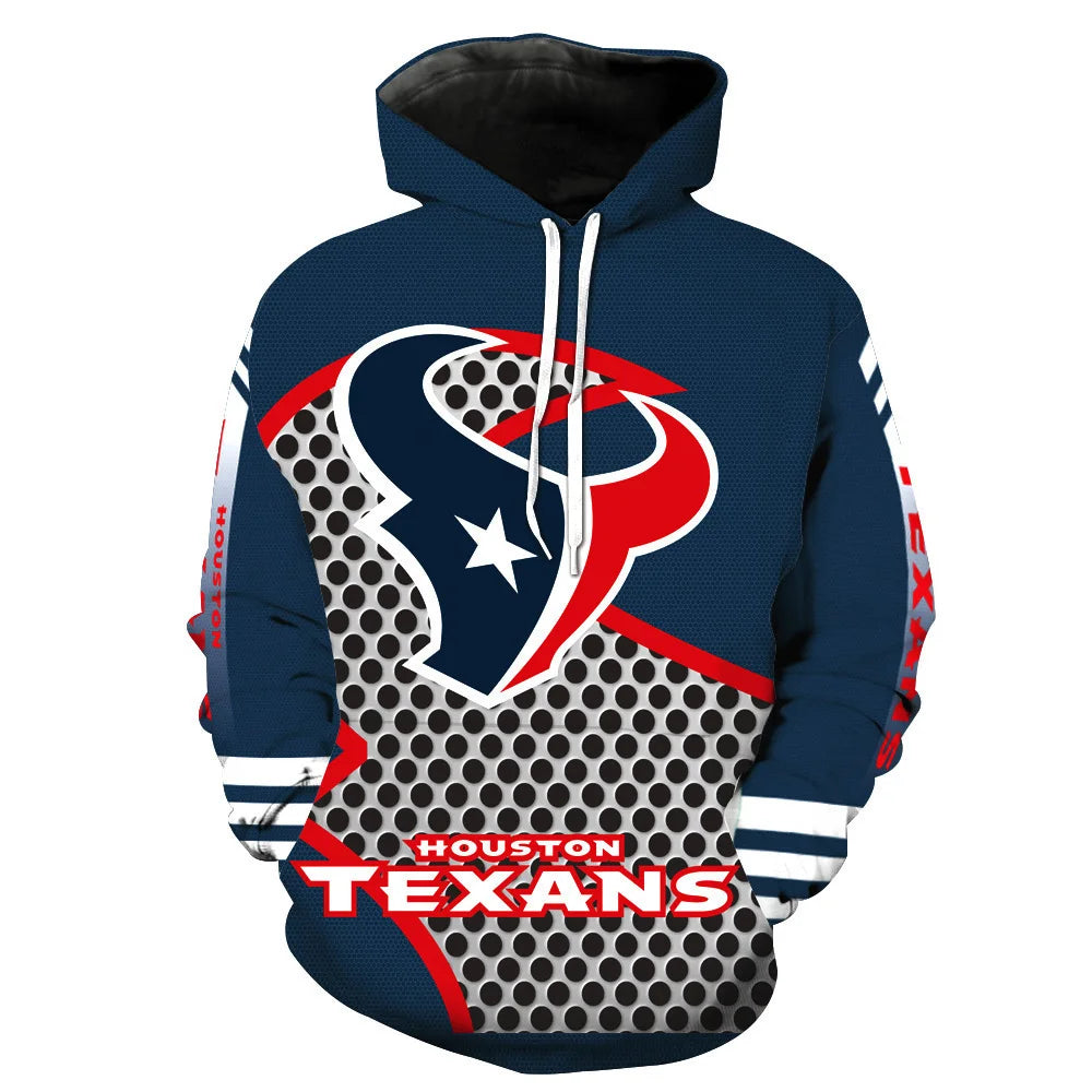 New Fashion 3D Classic Printing Hoodies Adolescent Pullover Men's Long Sleeve Tracksuit American Rugby Team Hoodies