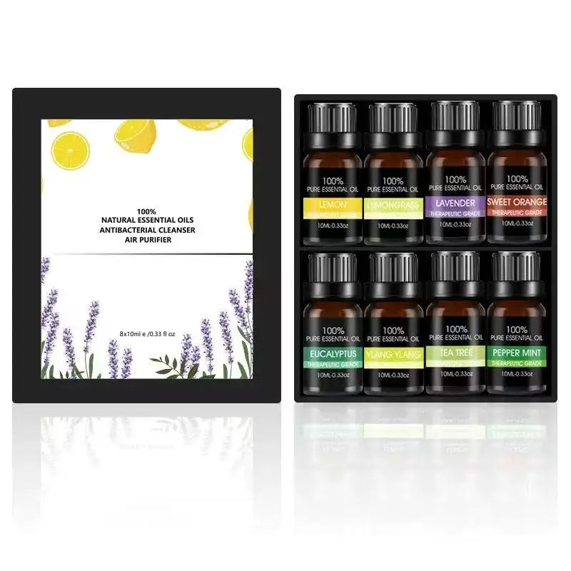 Private Label 100% Pure Natural Organic Lavender Essential Oil Skin Care Moisturizing Set Anti-Puffiness Fresh Air Aromatherapy