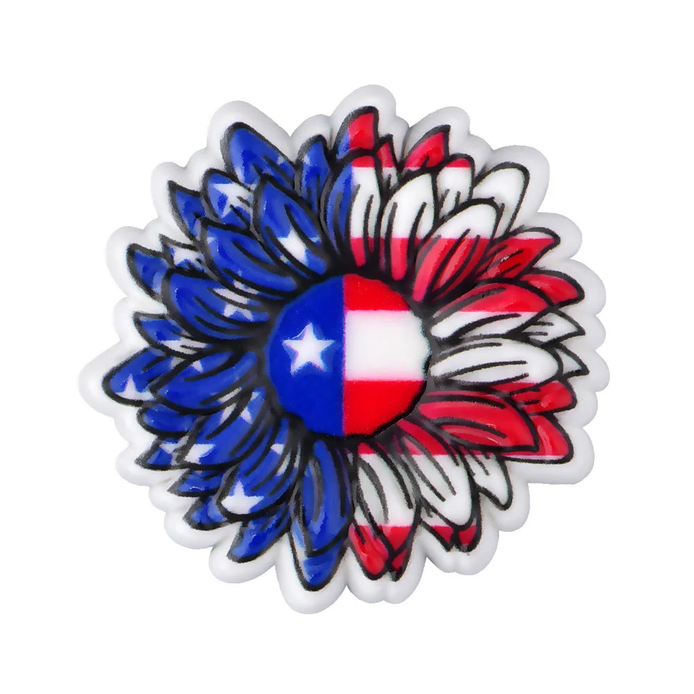 New Arrival Custom PVC Shoe Charms 3D UV Printing Flower Butterfly Design for Autism Beach Sandals Clogs Decoration Wholesale