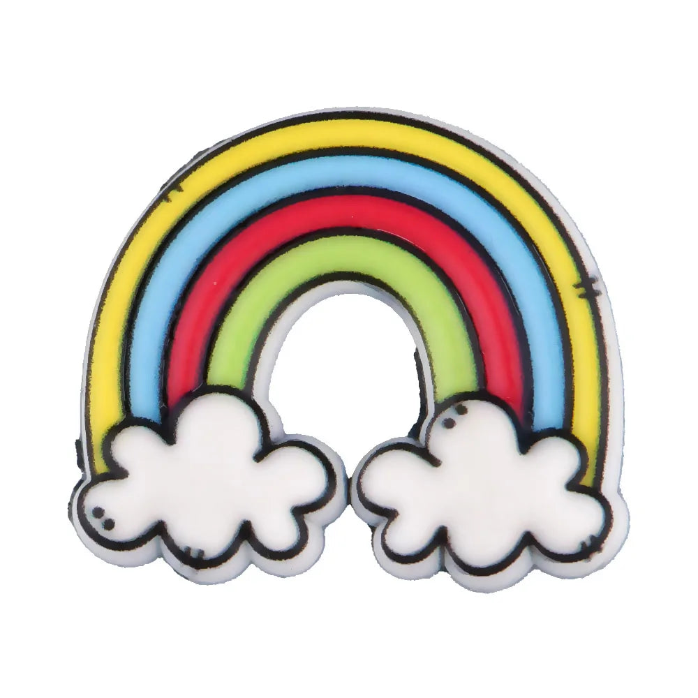 New Arrival Custom PVC Shoe Charms 3D UV Printing Flower Butterfly Design for Autism Beach Sandals Clogs Decoration Wholesale