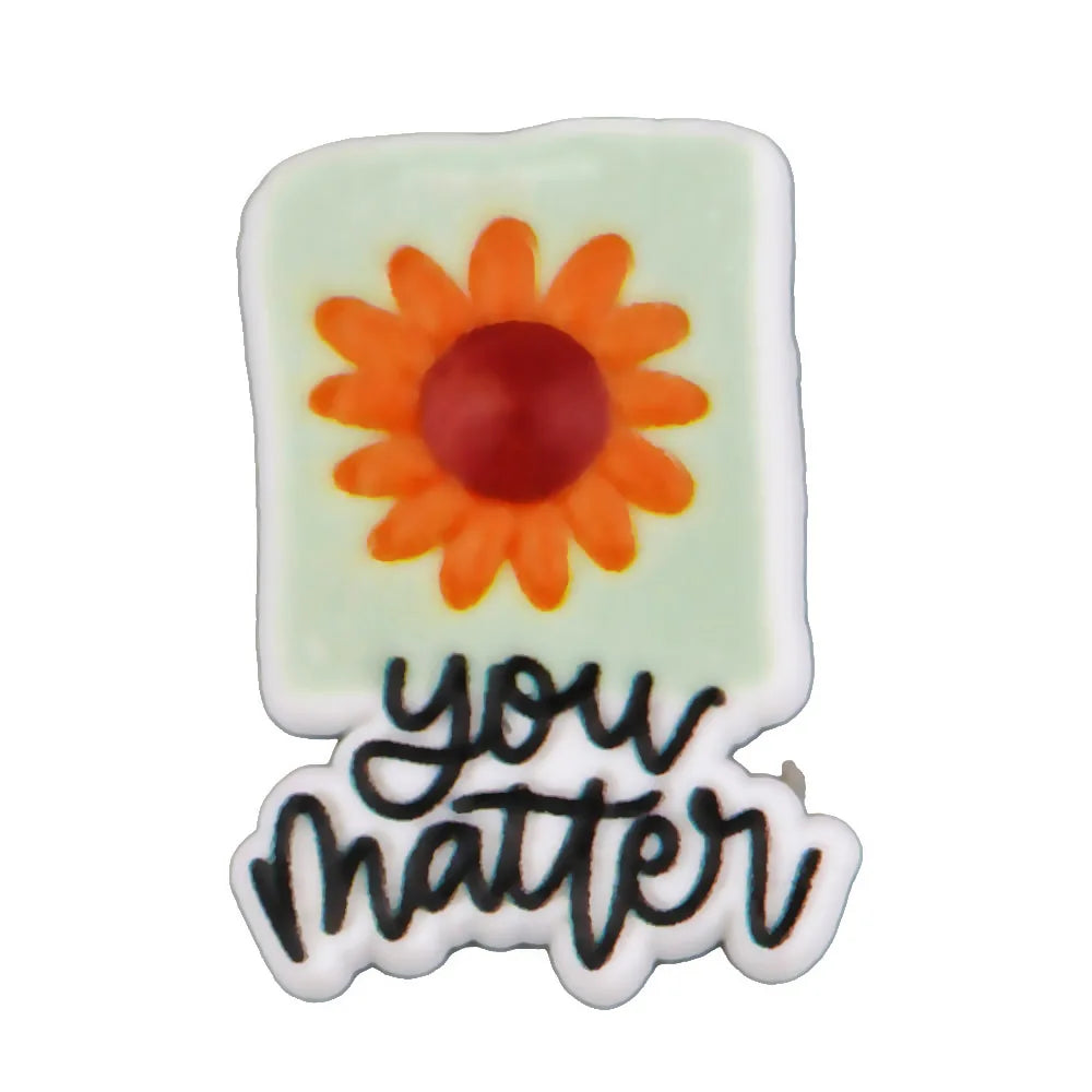 New Arrival Custom PVC Shoe Charms 3D UV Printing Flower Butterfly Design for Autism Beach Sandals Clogs Decoration Wholesale