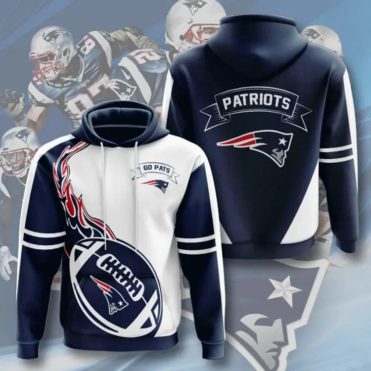 New Fashion America Hot Sale USA  Football Team Sports Hoodies 3D Print Customize Polyester Man Sports Sweatshirts Team Hoodies