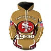 New Fashion 3D Classic Printing Hoodies Adolescent Pullover Men's Long Sleeve Tracksuit American Rugby Team Hoodies