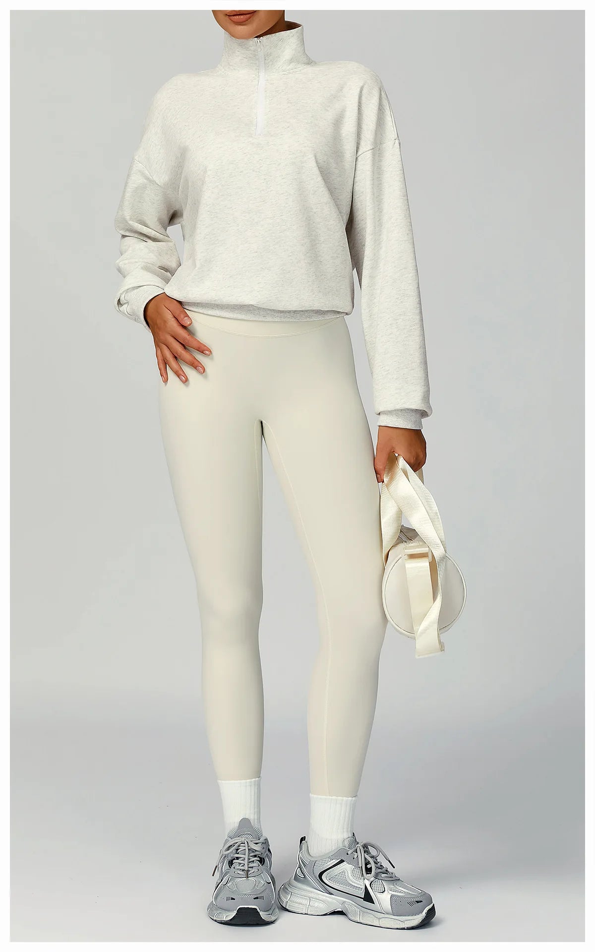 Autumn And Winter Zipper Hoodie Casual Loose Windproof Warm Versatile Hoodie Women's Running And Fitness Sportswear