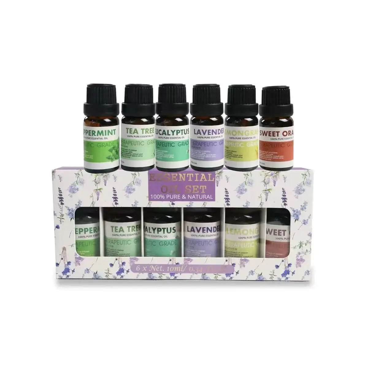 Private Label 100% Pure Natural Organic Lavender Essential Oil Skin Care Moisturizing Set Anti-Puffiness Fresh Air Aromatherapy
