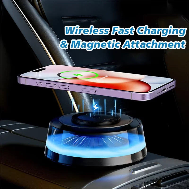 New Version Aromatherapy with Speaker US Patent Colorful Atmosphere Light Car Air Aroma Diffuser Essential Oil RGB Cloudy LED