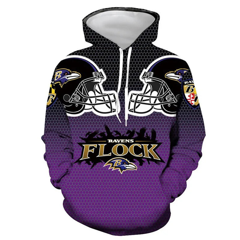 New Fashion 3D Classic Printing Hoodies Adolescent Pullover Men's Long Sleeve Tracksuit American Rugby Team Hoodies