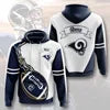 New Fashion America Hot Sale USA  Football Team Sports Hoodies 3D Print Customize Polyester Man Sports Sweatshirts Team Hoodies