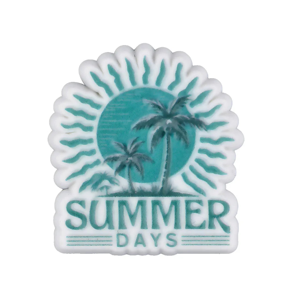 New Arrival Custom PVC Shoe Charms 3D UV Printing Flower Butterfly Design for Autism Beach Sandals Clogs Decoration Wholesale
