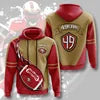 New Fashion America Hot Sale USA  Football Team Sports Hoodies 3D Print Customize Polyester Man Sports Sweatshirts Team Hoodies