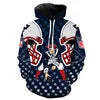 New Fashion 3D Classic Printing Hoodies Adolescent Pullover Men's Long Sleeve Tracksuit American Rugby Team Hoodies