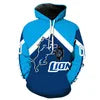 New Fashion 3D Classic Printing Hoodies Adolescent Pullover Men's Long Sleeve Tracksuit American Rugby Team Hoodies