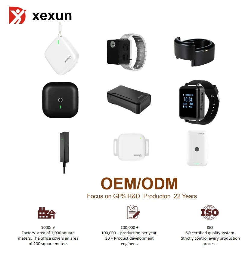 Xexun Wearable Hidden Bracelet Watch Band Gp for Autism for Seniors Fake House Arrest Bracelet Gps Tracker