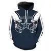 New Fashion 3D Classic Printing Hoodies Adolescent Pullover Men's Long Sleeve Tracksuit American Rugby Team Hoodies
