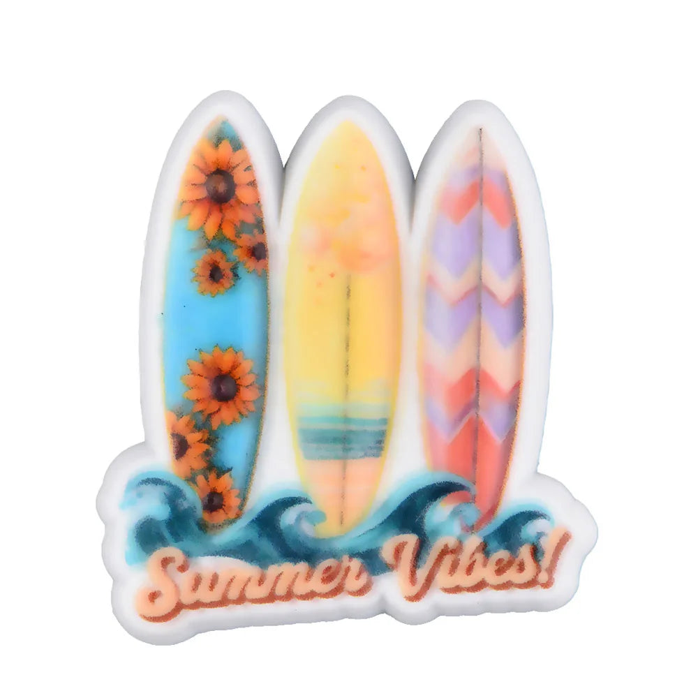 New Arrival Custom PVC Shoe Charms 3D UV Printing Flower Butterfly Design for Autism Beach Sandals Clogs Decoration Wholesale