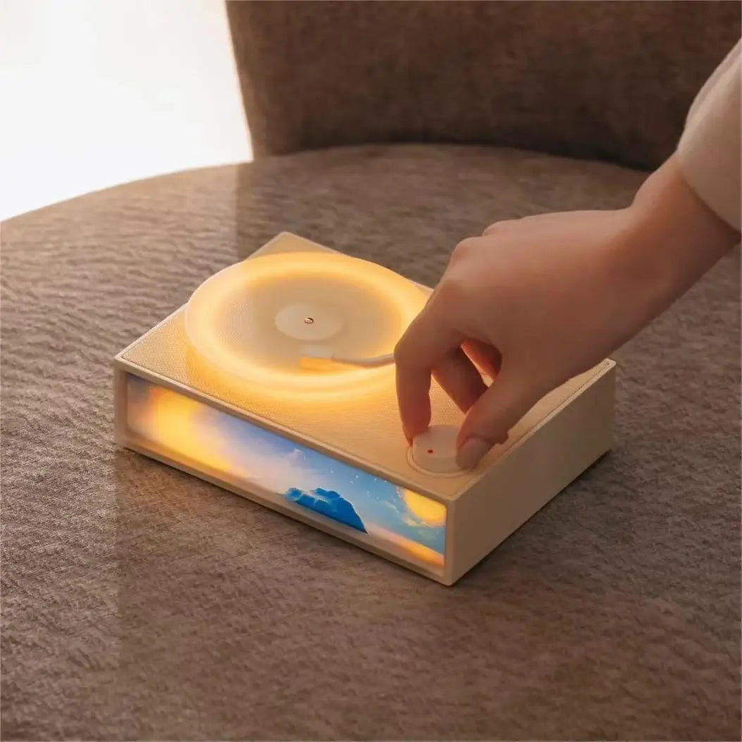New Vinyl Record Speaker BT Speakers Aromatherapy Lamp Creative Bed Lamp Night Light