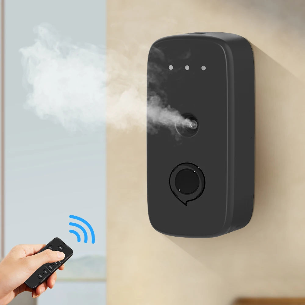 USB Wall-Mounted Mini Eco-Friendly Plastic Aromatherapy Oil Diffuser Battery Powered for Home & Hotel Bathroom Use