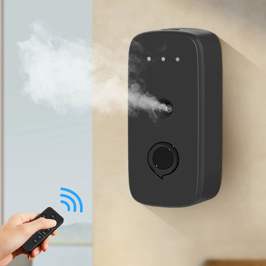 USB Wall-Mounted Mini Eco-Friendly Plastic Aromatherapy Oil Diffuser Battery Powered for Home & Hotel Bathroom Use