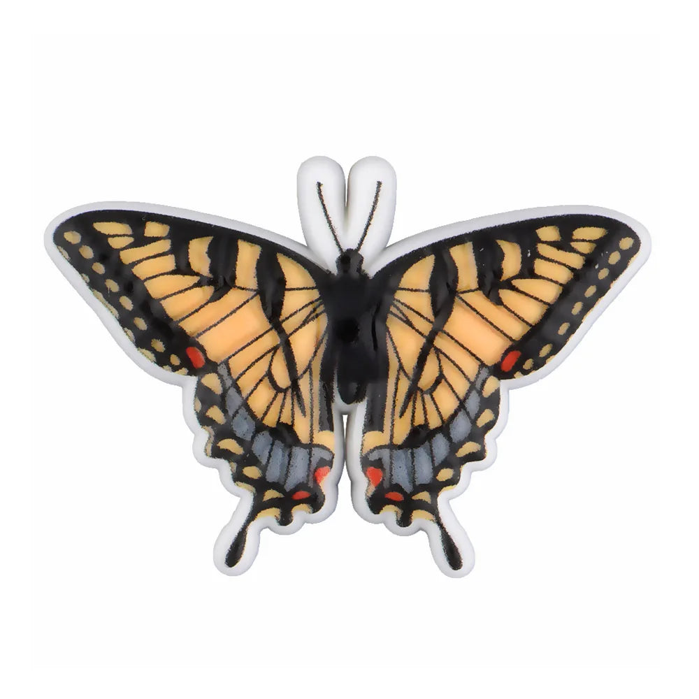 New Arrival Custom PVC Shoe Charms 3D UV Printing Flower Butterfly Design for Autism Beach Sandals Clogs Decoration Wholesale