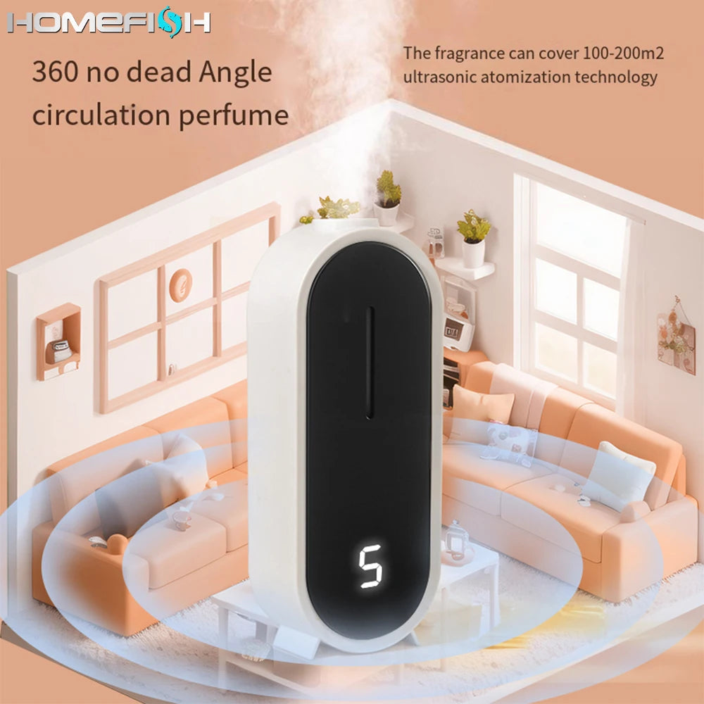 Fully Automatic Aromatherapy and Fragrance Machine  Traceless Wall Mounted Desktop Hotel Home Fragrance Odor Removal