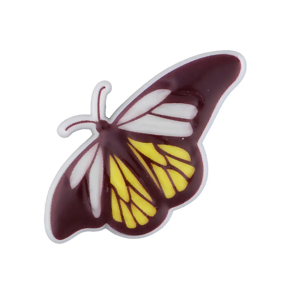 New Arrival Custom PVC Shoe Charms 3D UV Printing Flower Butterfly Design for Autism Beach Sandals Clogs Decoration Wholesale