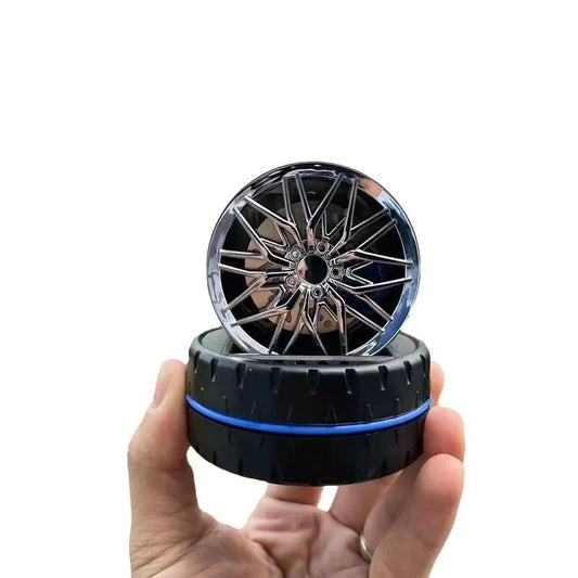 Car Solar Speed Hub Aromatherapy Solar Rotating Tire Air Refresher Liquid Perfume