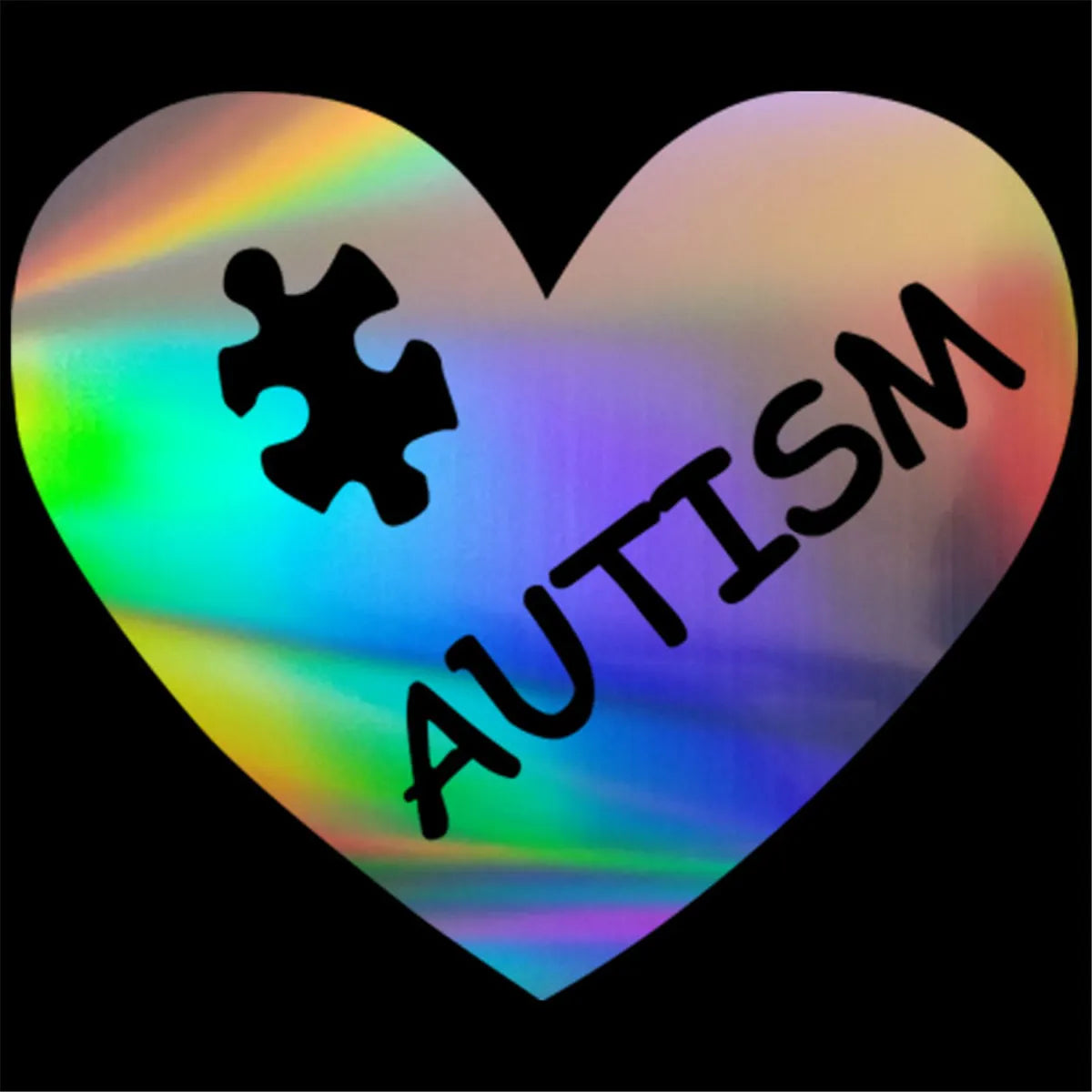 AUTISM Heart Puzzle Sticker Car Window Bumper Laptop Motorcycle Vinyl Decal Gift Die Cut Decals Latop Window Glass Vinyl Sticker