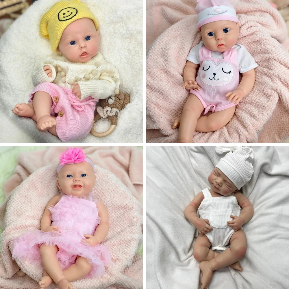 20inch Ultra Soft Anatomically Correct Silicone Baby Doll Lifelike Boy/girl Pascale Open Mouth Reborn Dolls for Anxiety Relief