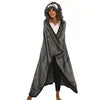 Sloth Cozy Blanket Wearable Wrap Hooded Cape Fleece Animal Hoodie TV Blanket Oversize With Sleeve
