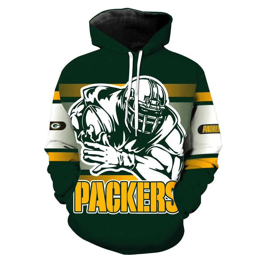 New Fashion 3D Classic Printing Hoodies Adolescent Pullover Men's Long Sleeve Tracksuit American Rugby Team Hoodies