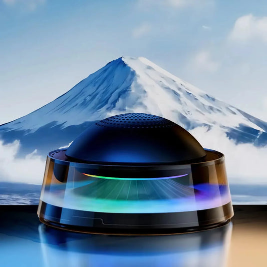 New Version Aromatherapy with Speaker US Patent Colorful Atmosphere Light Car Air Aroma Diffuser Essential Oil RGB Cloudy LED
