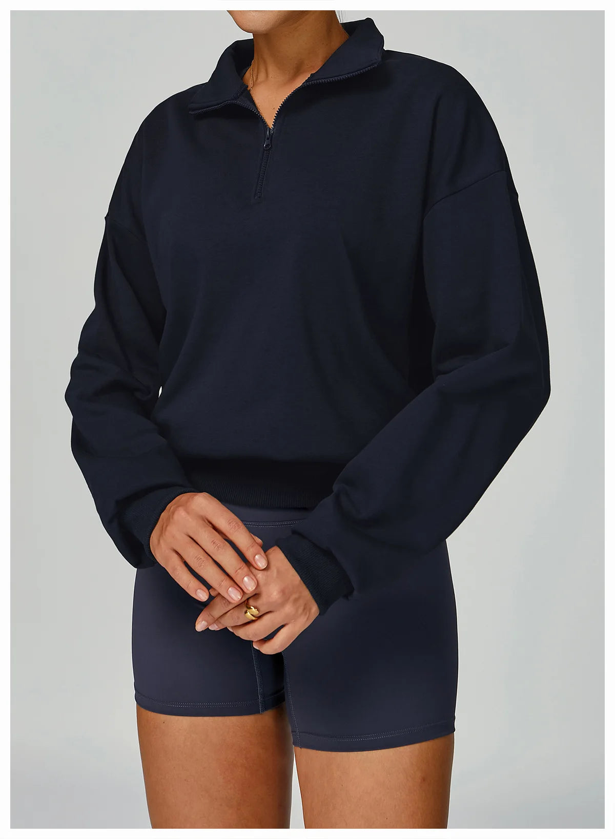 Autumn And Winter Zipper Hoodie Casual Loose Windproof Warm Versatile Hoodie Women's Running And Fitness Sportswear